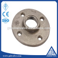 Alta qualidade 1/2 ou 3/4 polegada personalizado piso de ferro galvanizado flange